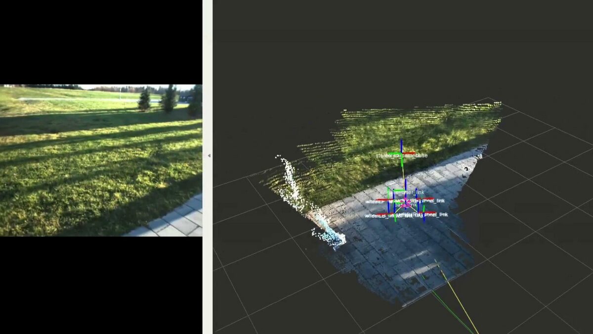 RTAB-Map dense point cloud reconstruction
